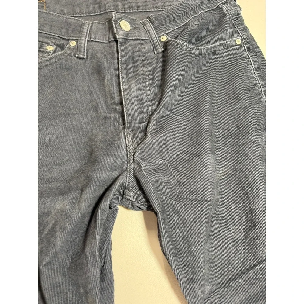 Levi 514 Straight Fit Corduroy Pants Mens 33x30 Black 3249 CW-1317
